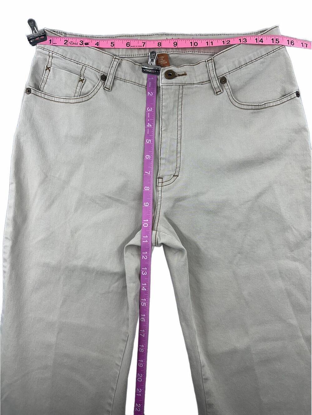 Christopher Blue Light Gray Stretch Bootcut Jeans Y2K Minimalist Casual - Picture 4 of 8